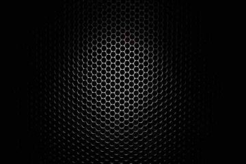 Microphone in the darkness depicting desire to vent out depressed feelings and suffocation inside through a song.