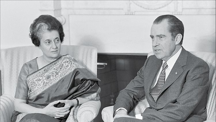 Richard Nixon & Indira Gandhi before Bangladesh Liberation War