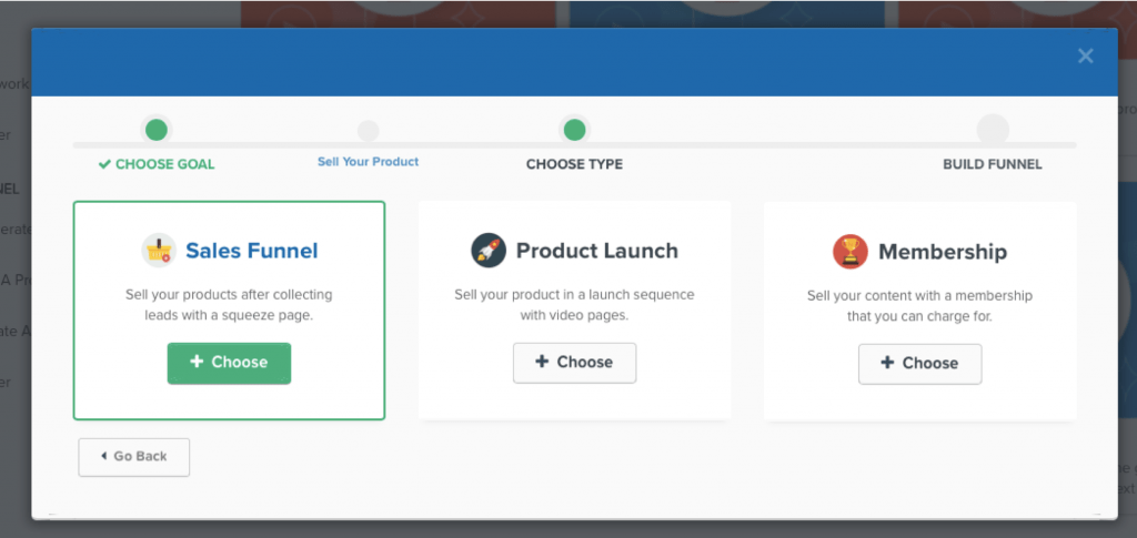 ClickFunnels Sell Your Product Funnel Options
