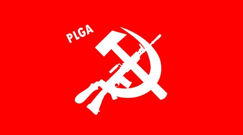 CPI (Maoist)/Naxalites Peoples Liberation Guerrilla Army Flag