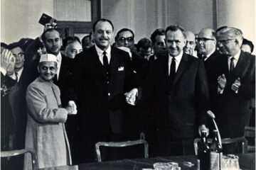 Tashkent Agreement of 1966 between India and Pakistan post the war of 1965