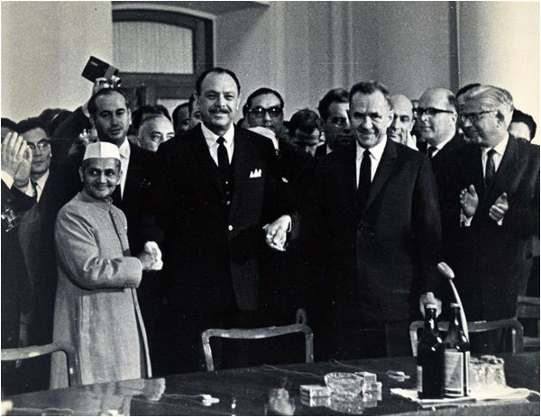Tashkent Agreement for 1965 war between India and Pakistan in 1966