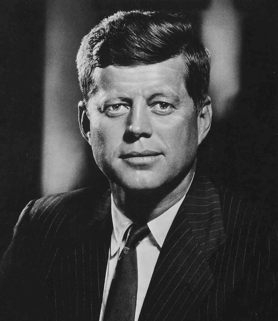 U.S. President John F Kennedy