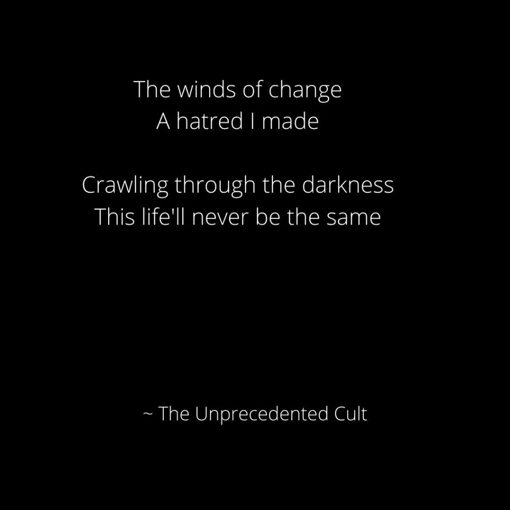 Micropoems about dark life: The micropoem talks about the darkness felt by a person when he/she loses the person he/she loved the most.